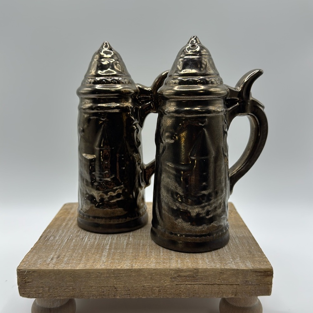 Vintage Beer Stein Designed‎ Salt and Pepper Shakers